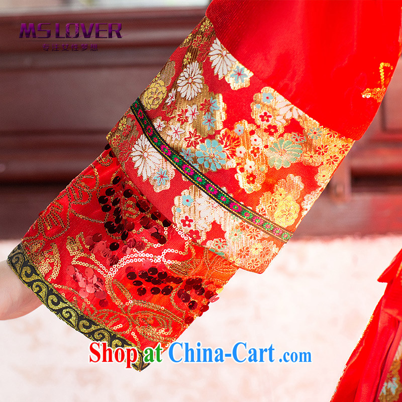 MSLover Fei Hong Kong Chinese brides marry retro clothing and bows dress cheongsam, Sau Wo service XH 141,205 red L, name, Mona Lisa (MSLOVER), shopping on the Internet