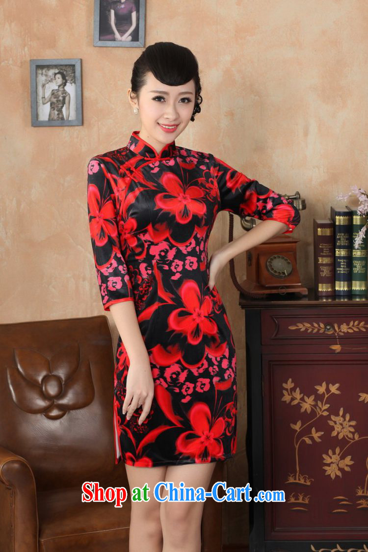 Miss Au contributed new-stretch the wool dresses 7 cuff autumn and winter dresses, dresses red 2 XL pictures, price, brand platters! Elections are good character, the national distribution, so why buy now enjoy more preferential! Health