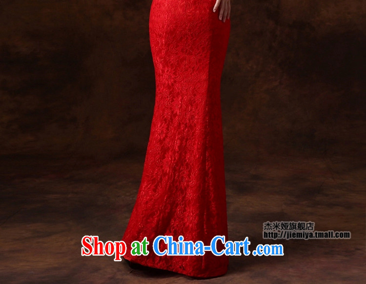 J. MIA toast Service Bridal Fashion dresses 2015 New Red lace long sleeves in marriages served toast XS pictures, price, brand platters! Elections are good character, the national distribution, so why buy now enjoy more preferential! Health