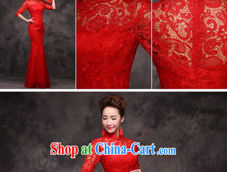 J. MIA dresses new 2015 style improved wine red lace bridal wedding toast served at Merlion dress autumn and winter female wine red XXL pictures, price, brand platters! Elections are good character, the national distribution, so why buy now enjoy more preferential! Health