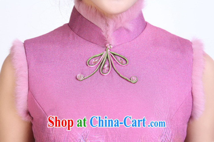 Bin Laden smoke-free female dresses fall and winter Chinese Chinese, for Peacock on display improved rabbit hair cheongsam dress qipao annual dress such as the color 2 XL pictures, price, brand platters! Elections are good character, the national distribution, so why buy now enjoy more preferential! Health