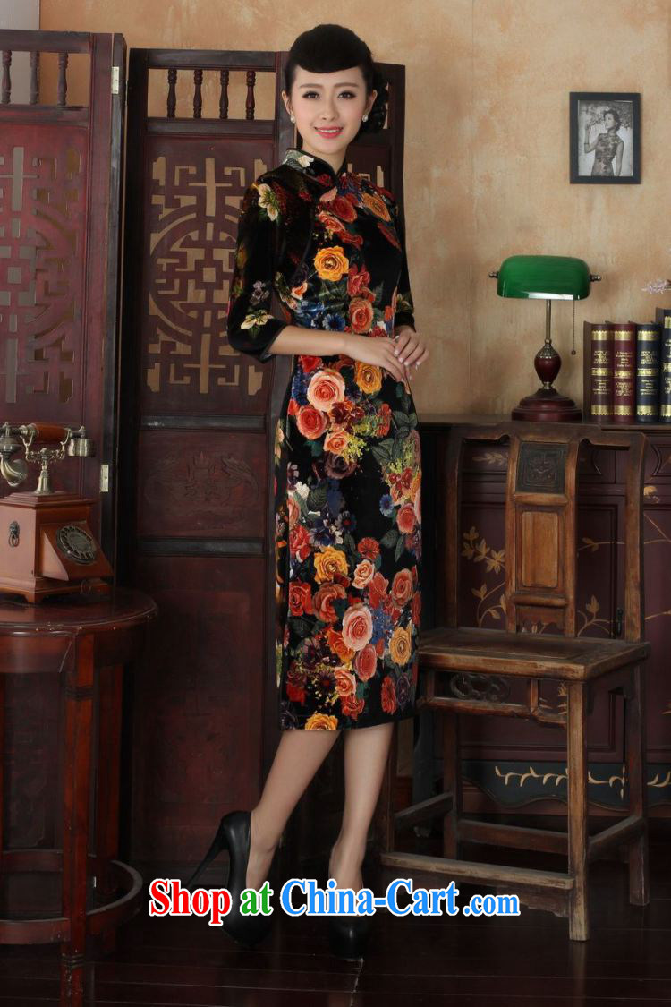 Jing contributed new-stretch the wool peony flower long dresses fall and winter dresses, dresses picture color 2 XL pictures, price, brand platters! Elections are good character, the national distribution, so why buy now enjoy more preferential! Health