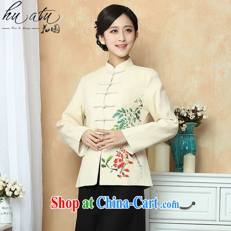 Take the Tang Women's clothes dresses hand-painted Chinese improved, for Chinese autumn and winter coats arts performances long-sleeved clothing - 1 3 XL, figure, and shopping on the Internet