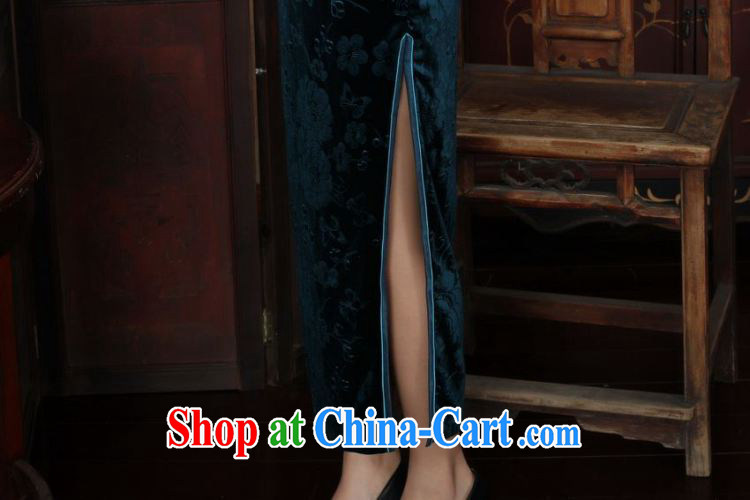 He Jing Ge New-stretch the wool long cheongsam 7 sub-cuff fall and winter dresses, dresses black M pictures, price, brand platters! Elections are good character, the national distribution, so why buy now enjoy more preferential! Health