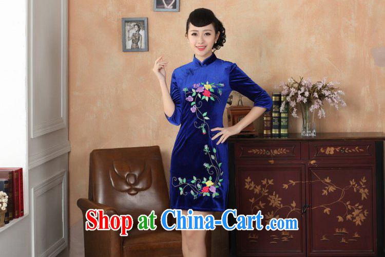 Shanghai, optimize purchase new-stretch-wool dresses 7 sub-cuff autumn and winter dresses, dresses - C blue 2 XL pictures, price, brand platters! Elections are good character, the national distribution, so why buy now enjoy more preferential! Health