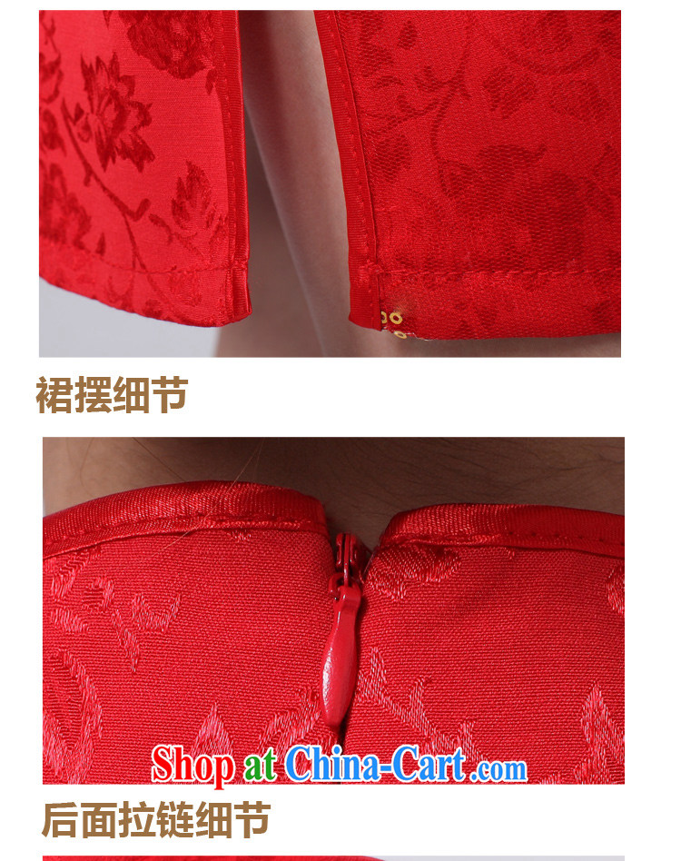 Poetry, 2015 new show annual wedding dress bridal wedding retro improved red toast, served for low-power's short-sleeved beauty classic short cheongsam red Peacock XL pictures, price, brand platters! Elections are good character, the national distribution, so why buy now enjoy more preferential! Health