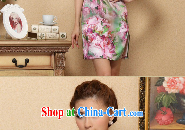 Take the cheongsam dress Chinese Chinese, for Silk Cheongsam noble stylish sauna Silk Cheongsam dress qipao 995 #2 XL pictures, price, brand platters! Elections are good character, the national distribution, so why buy now enjoy more preferential! Health