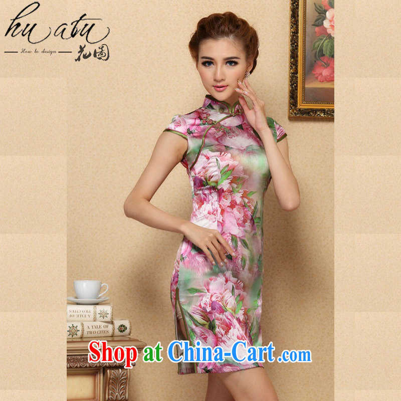 Take the cheongsam dress Chinese Chinese, for silk cheongsam dress classy, stylish and Sauna Silk Cheongsam dress qipao 995 #2 XL, figure, and shopping on the Internet