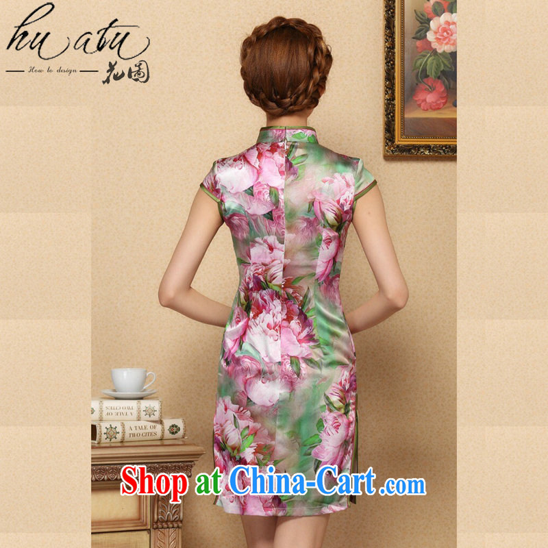 Take the cheongsam dress Chinese Chinese, for silk cheongsam dress classy, stylish and Sauna Silk Cheongsam dress qipao 995 #2 XL, figure, and shopping on the Internet