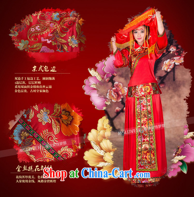 MSLover dumping city Chinese brides marry Yi wedding dress 2014 new winter clothes toast long-sleeved clothes show reel XH serving 14,121 red XL pictures, price, brand platters! Elections are good character, the national distribution, so why buy now enjoy more preferential! Health