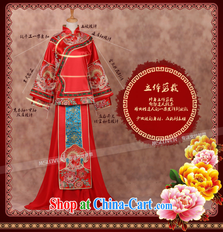 8 MSLover Fung Youth Pre-employment training new Chinese bride-service long-sleeved retro, who married Yi Su-wo service XH 141,202 red XL pictures, price, brand platters! Elections are good character, the national distribution, so why buy now enjoy more preferential! Health