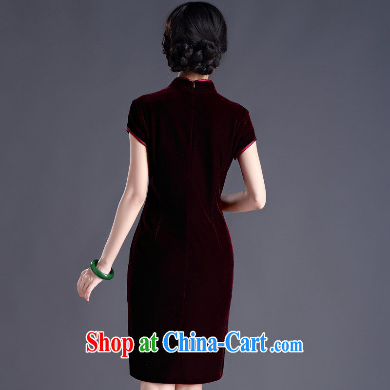 The cross-sectoral shame Elizabeth spend good Kim wool Chinese wedding dresses her mother in her old fashioned improved dress spring dresses skirts H D maroon 2 XL, Yee-sa, and shopping on the Internet