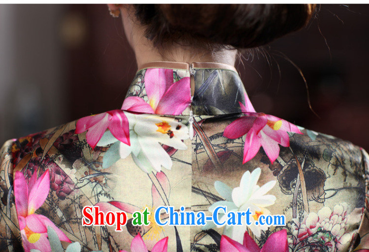 Butterfly Lovers spring 2015 the new, improved fashion cheongsam dress retro 7 cuff silk Chinese qipao figure XXL pictures, price, brand platters! Elections are good character, the national distribution, so why buy now enjoy more preferential! Health
