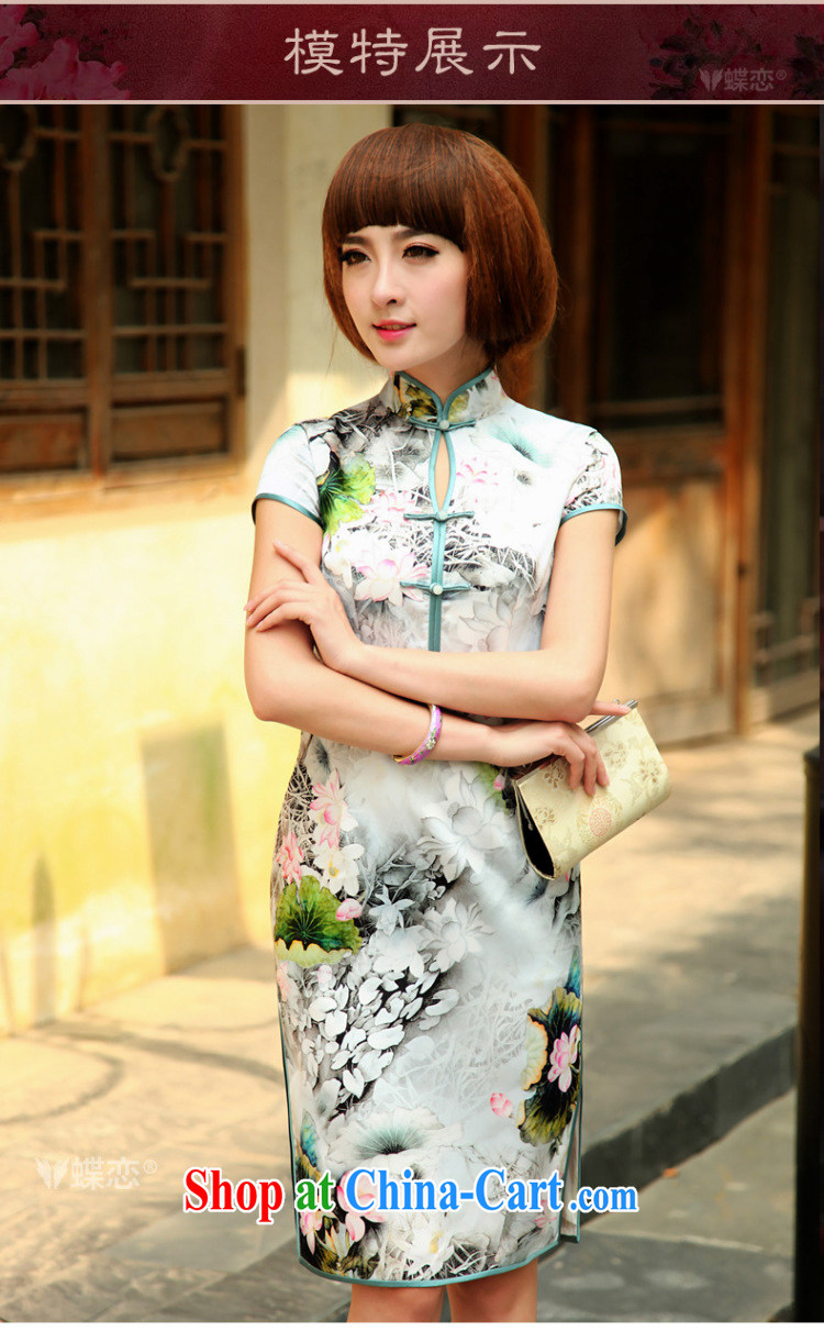 Butterfly Lovers 2015 spring new style retro short-sleeve cheongsam dress stylish and improved daily Silk Cheongsam 49,185 red XXXL pictures, price, brand platters! Elections are good character, the national distribution, so why buy now enjoy more preferential! Health