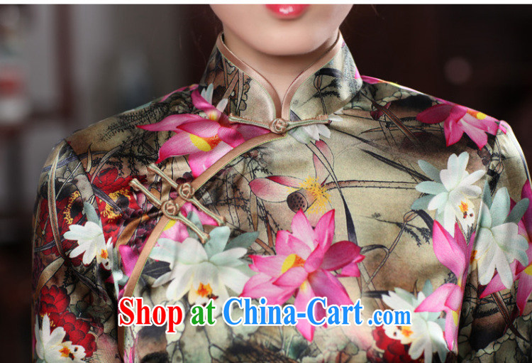 Butterfly Lovers 2015 spring new retro 7 cuff fashion cheongsam dress improved silk Chinese qipao 49,184 red XXL pictures, price, brand platters! Elections are good character, the national distribution, so why buy now enjoy more preferential! Health