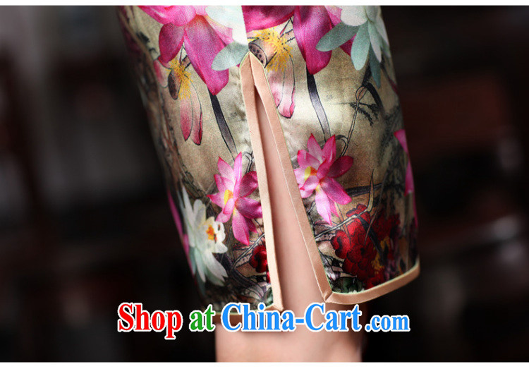 Butterfly Lovers 2015 spring new retro 7 cuff fashion cheongsam dress improved silk Chinese qipao 49,184 red XXL pictures, price, brand platters! Elections are good character, the national distribution, so why buy now enjoy more preferential! Health