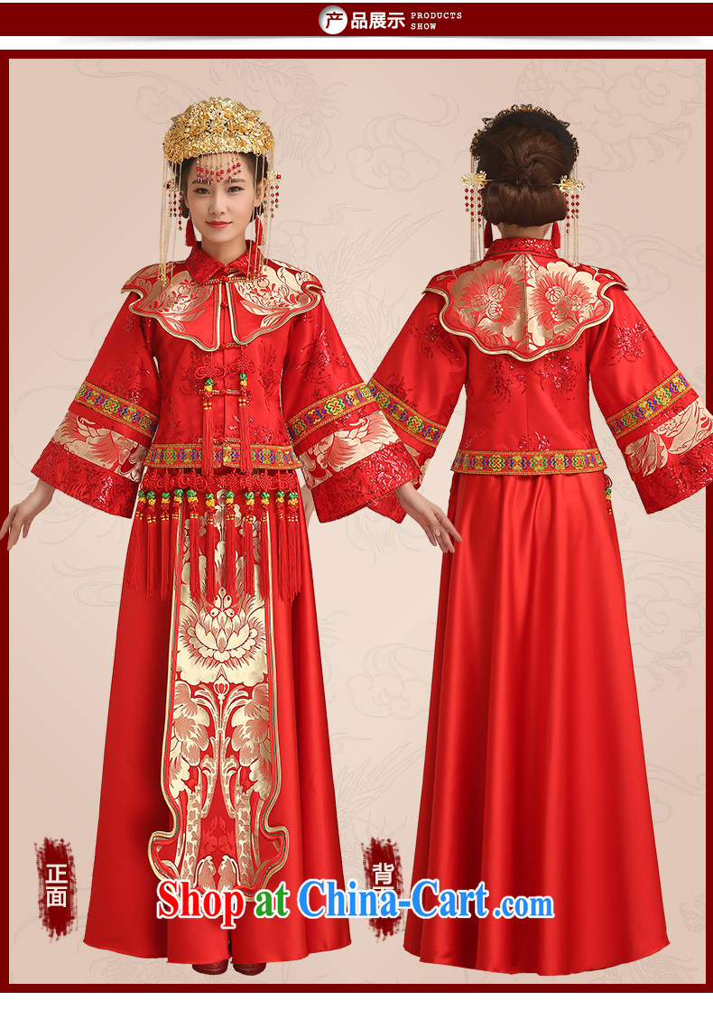 Code Hang Seng bride spring 2015, bride of Phoenix Chinese Soo Wo service retro long-sleeved dresses and stylish married woman serving toast 5 Bok-su Wo service red L pictures, price, brand platters! Elections are good character, the national distribution, so why buy now enjoy more preferential! Health