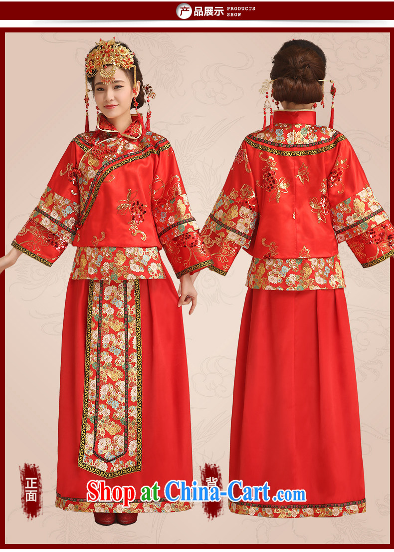 Code Hang Seng bridal bridal show reel service use phoenix spring 2015 new stylish bows clothing qipao,antique Chinese long cheongsam 5 well cheongsam red L pictures, price, brand platters! Elections are good character, the national distribution, so why buy now enjoy more preferential! Health