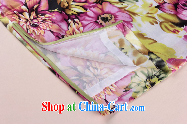 Dan smoke female cheongsam Chinese contemporary Europe and small floral sauna Silk Cheongsam elegant and noble, for Silk Cheongsam annual green 2XL pictures, price, brand platters! Elections are good character, the national distribution, so why buy now enjoy more preferential! Health