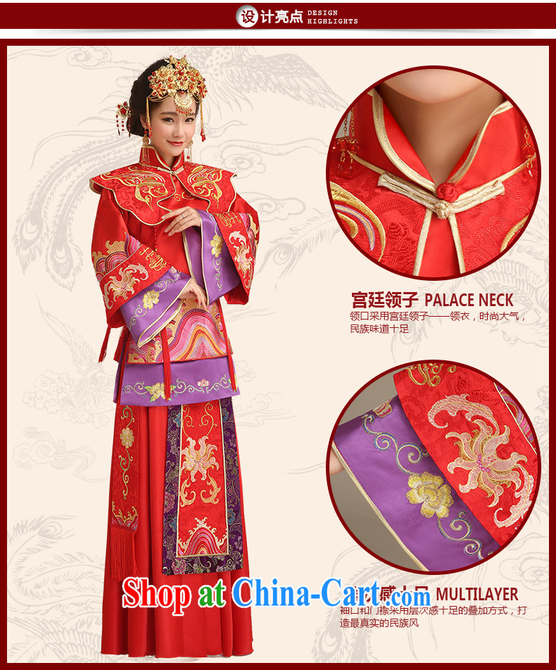 Code hang bridal bridal show reel service red bows service 2015 new stylish long-sleeved Phoenix use Chinese Antique wedding dresses 5 well Phoenix use red L pictures, price, brand platters! Elections are good character, the national distribution, so why buy now enjoy more preferential! Health