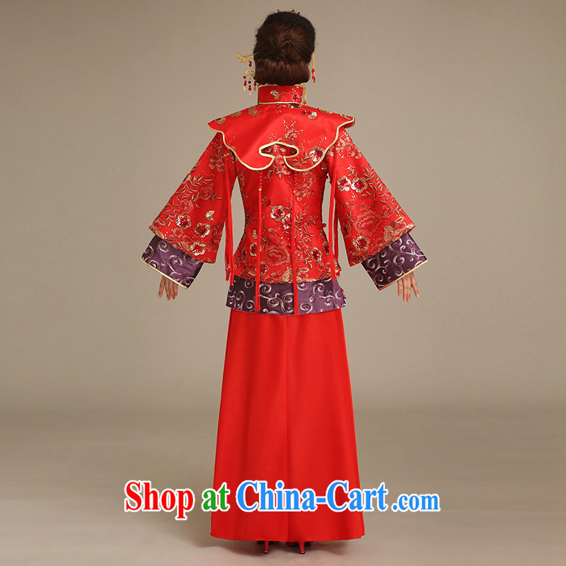 Code hang bridal 2015 spring toast, serving red cheongsam dress Soo wo service 5 well Phoenix cheongsam use Chinese long antique dresses two piece red L atypical pneumonia, Hang Seng bride, shopping on the Internet