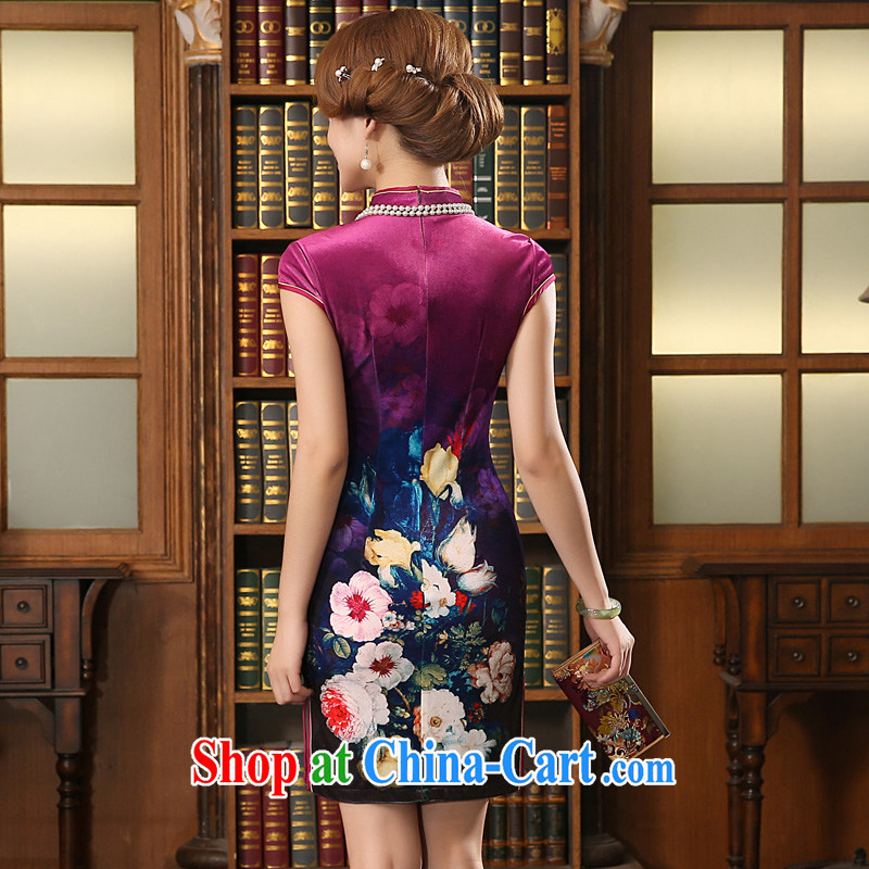 The pro-am 2015 as soon as possible new summer wedding wedding stylish wedding wool mom with antique cheongsam dress rose red 2 XL, pro-am, shopping on the Internet