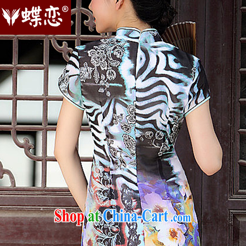 Butterfly Lovers return snow 2015 spring new cheongsam dress Chinese improved stylish short-sleeve dresses 49,191 figure XXXL, Butterfly Lovers, shopping on the Internet