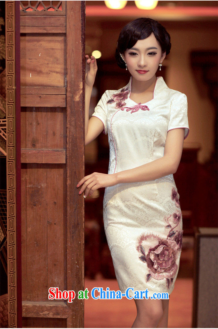 Butterfly Lovers embroidery, flowers, spring 2015 the new three-dimensional embroidery and stylish improved cultivating short cheongsam dress 49,193 figure S pictures, price, brand platters! Elections are good character, the national distribution, so why buy now enjoy more preferential! Health