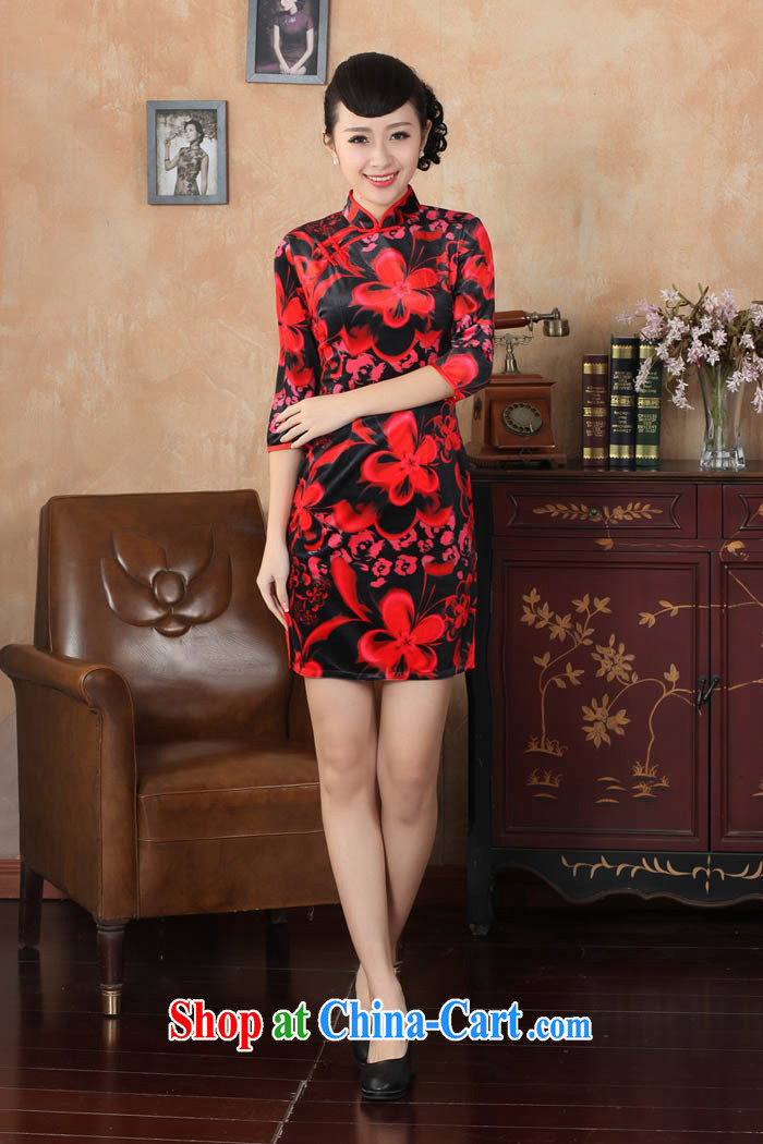 Ko Yo vines into colorful spring 2015 New Tang with elegant 5 cuff is tight, for true wool the Ethnic Wind high on the truck cheongsam TD TD 0041 0041 175/2 XL pictures, price, brand platters! Elections are good character, the national distribution, so why buy now enjoy more preferential! Health
