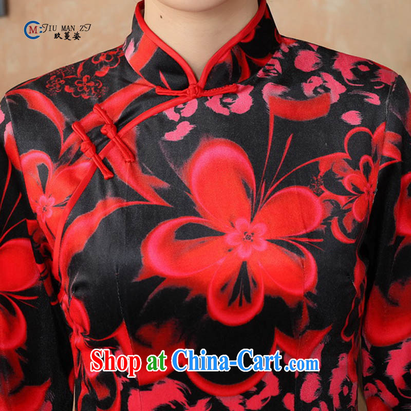 Ko Yo vines into colorful spring 2015 New Tang with elegant 5 cuff is tight, for true wool the Ethnic Wind high on the truck cheongsam TD TD 0041 0041 175/2 XL, capital city sprawl, shopping on the Internet