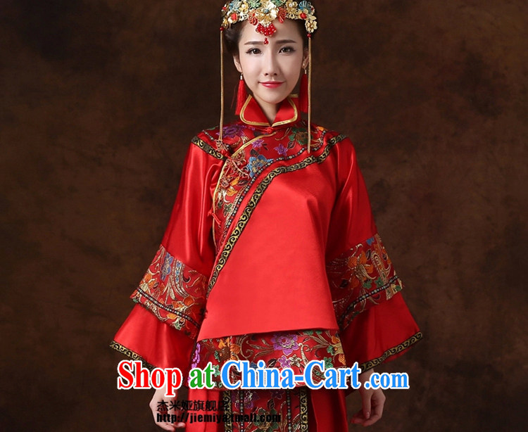 J. MIA Sau Wo service bridal gown Sau kimono costumes bride is married Yi Chinese wedding toast clothing wedding dresses dresses red are code pictures, price, brand platters! Elections are good character, the national distribution, so why buy now enjoy more preferential! Health
