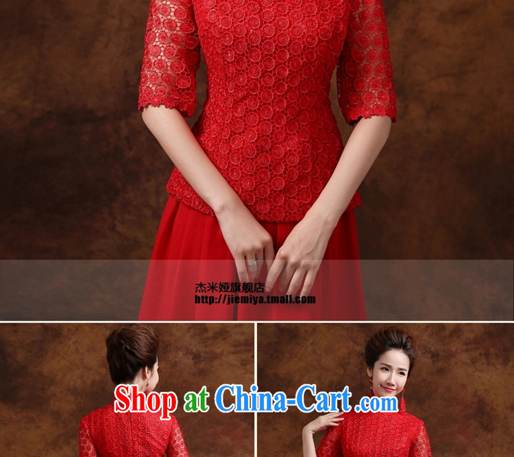 Kit MIA dresses 2014 new Bridal Fashion toast clothing lace cuff in long marriage dress two-piece red XXL pictures, price, brand platters! Elections are good character, the national distribution, so why buy now enjoy more preferential! Health