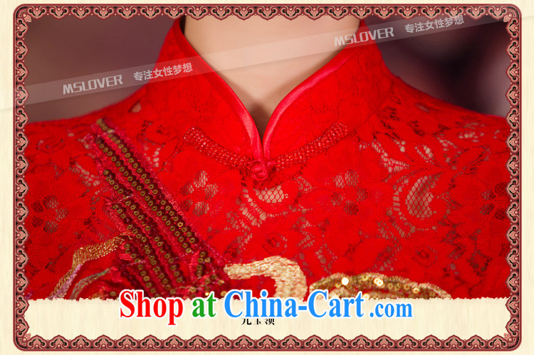 MSLover bridal wedding dresses serving toast too short-sleeved high waist pregnant women improved long skirt QP 141,206 red XL pictures, price, brand platters! Elections are good character, the national distribution, so why buy now enjoy more preferential! Health
