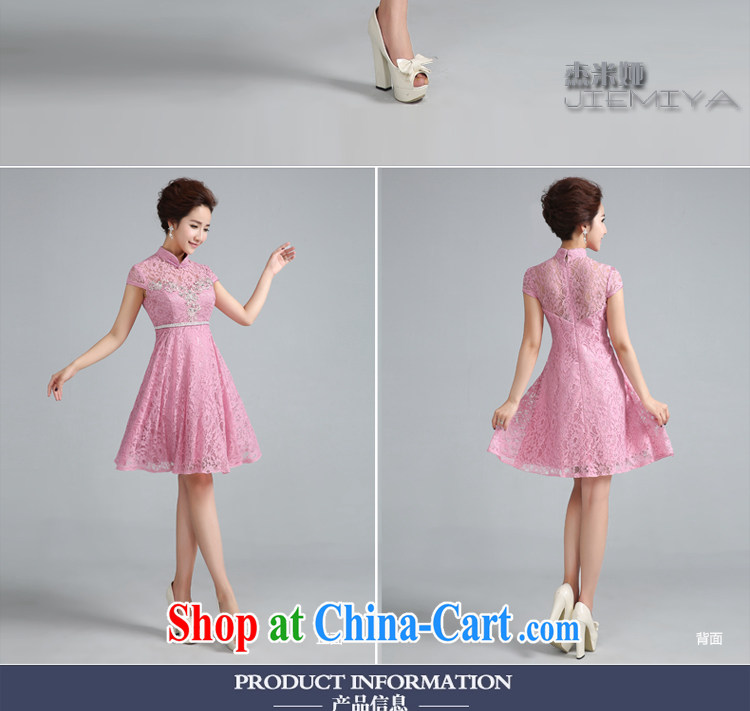 J. MIA 2015 new cheongsam dress summer fashion beauty everyday dresses short bows. Red wedding dress red S pictures, price, brand platters! Elections are good character, the national distribution, so why buy now enjoy more preferential! Health