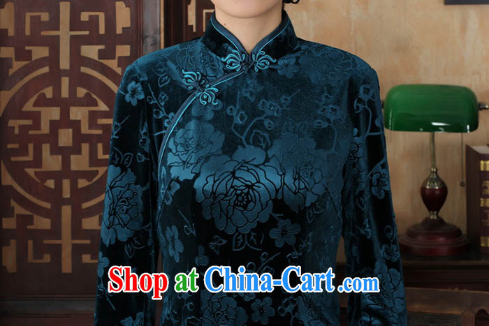 Ko Yo vines into colorful spring 2015 New Tang is stylish and stretch the wool style solid color ramp ends, for antique and elegant 5 cuff long cheongsam T T 0002 0002 180/3 XL pictures, price, brand platters! Elections are good character, the national distribution, so why buy now enjoy more preferential! Health
