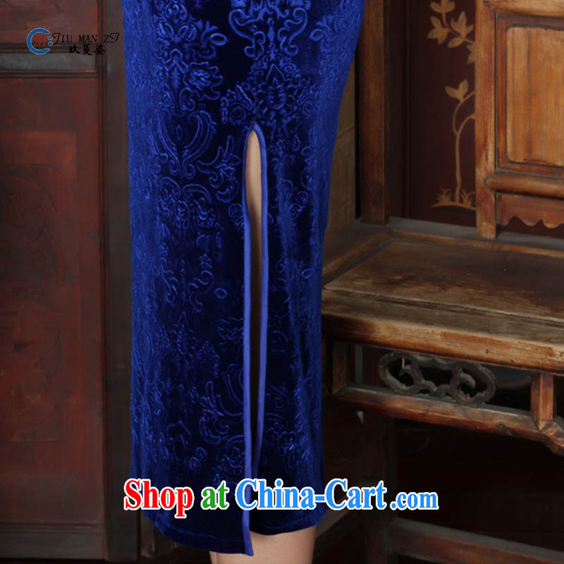 Ko Yo vines into colorful spring 2015 New Classic short spring loaded gold velour style solid color ramp ends, for antique and elegant 5 cuff short cheongsam TD TD 0039 0039 175/2 XL, capital city sprawl, shopping on the Internet