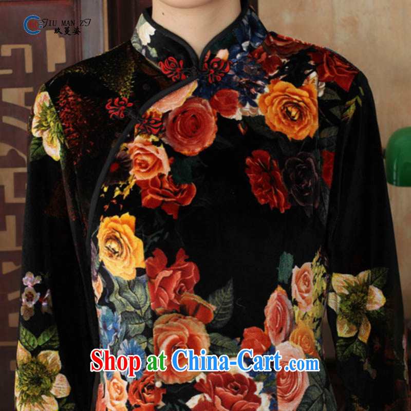 Ko Yo vines into colorful spring 2015 New Tang with stylish stretch the wool air painting flowers is hard-pressed for the retro 5 short sleeves cheongsam TD TD 0040 0040 175/2 XL, capital city sprawl, shopping on the Internet