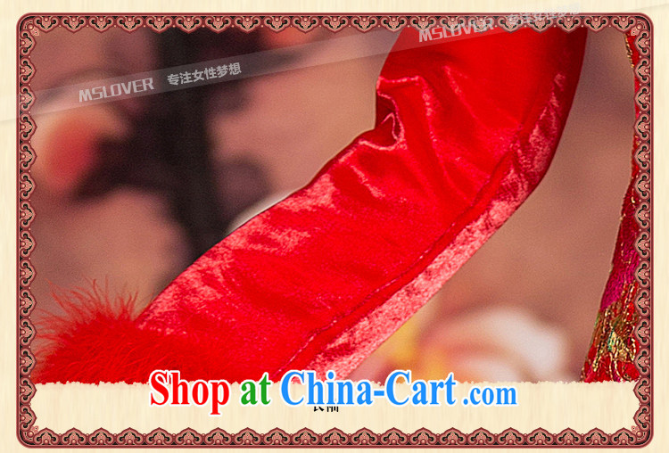 MSLover crowsfoot quilted new winter cheongsam Chinese brides who marry Yi wedding dress winter clothing toast clothing qipao QP 141,212 red XL (waist 2 feet 3) pictures, price, brand platters! Elections are good character, the national distribution, so why buy now enjoy more preferential! Health