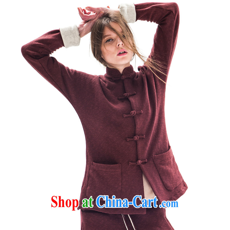 Fujing Qipai Tang new stylish Tang women jacket China wind Women warm T-shirt Terry knit-chinese-tie, for the Netherlands National retro female literary and artistic atmosphere, Fujing Qipai Tang (Design seventang), online shopping