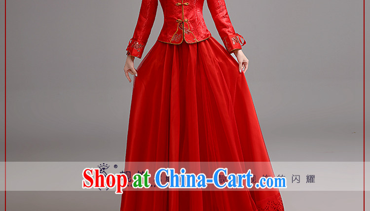 Beautiful ornaments 2015 new dresses long, red winter bridal suite antique toast long-sleeved clothes red cheongsam XL pictures, price, brand platters! Elections are good character, the national distribution, so why buy now enjoy more preferential! Health
