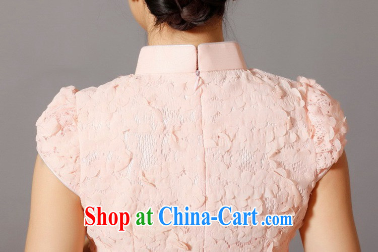 Dan smoke 2015 cheongsam dress, summer Chinese improved, for Pearl embroidery lace dresses bridal dresses banquet outfit #893 pink 2 XL pictures, price, brand platters! Elections are good character, the national distribution, so why buy now enjoy more preferential! Health