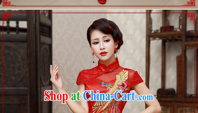Beautiful ornaments 2015 new dresses marriages, short red improved bows clothing bridesmaid red retro dresses M pictures, price, brand platters! Elections are good character, the national distribution, so why buy now enjoy more preferential! Health