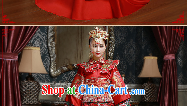 Beautiful ornaments 2015 new show reel service marriages served toast long red festive outfit Kit retro-su wo service 010 XL pictures, price, brand platters! Elections are good character, the national distribution, so why buy now enjoy more preferential! Health