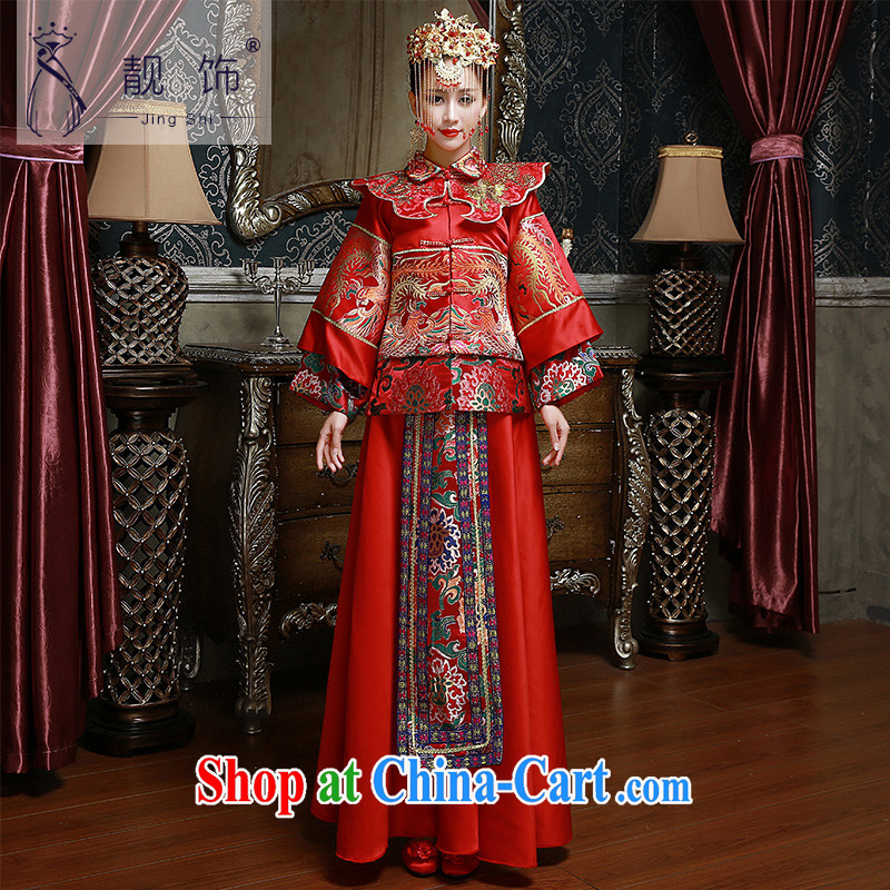 Beautiful ornaments 2015 new show reel service marriages served toast long red festive outfit Kit retro-su wo service 010 XL, beautiful ornaments JinGSHi), and, on-line shopping