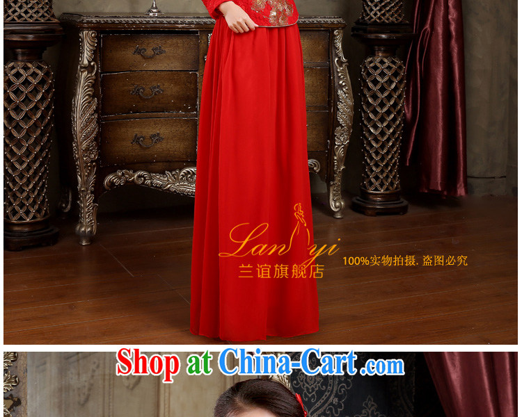 (Quakers, bride toast wedding cheongsam dress autumn and winter new retro improved cheongsam dress Kit red thick winter, wedding dresses dress quilted, XXL code waist 2.4 feet pictures, price, brand platters! Elections are good character, the national distribution, so why buy now enjoy more preferential! Health