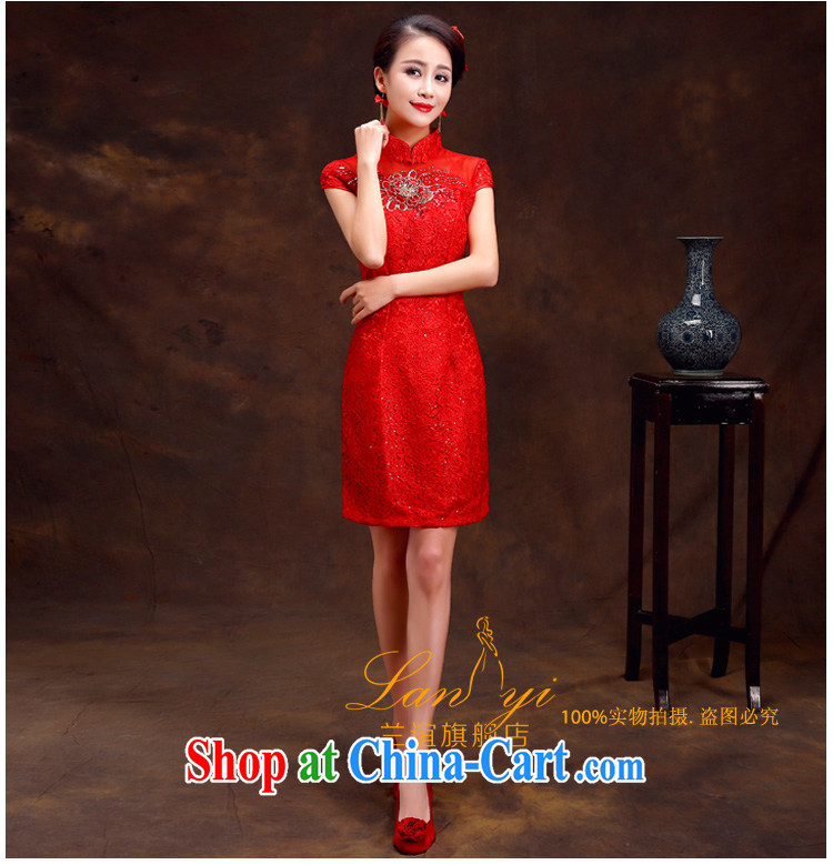 (Quakers, spring 2015 new marriages bows cheongsam dress retro improved cheongsam dress red short-sleeved wedding ceremony quality assurance, the ceremony pictures, price, brand platters! Elections are good character, the national distribution, so why buy now enjoy more preferential! Health