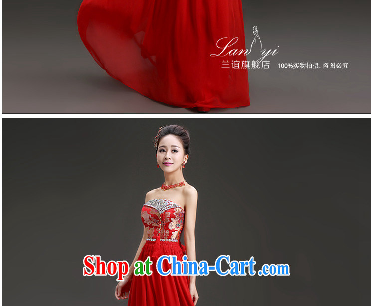 Friends, spring 2015 new marriages chest bare cheongsam dress Chinese single-diamond jewelry dress bridal toast dress single shoulder XL code waist 2.2 feet pictures, price, brand platters! Elections are good character, the national distribution, so why buy now enjoy more preferential! Health