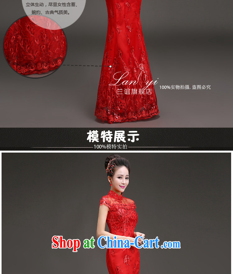 Friends, spring 2015 new bride wedding dress retro, for crowsfoot cheongsam dress toast wedding dress Red Red XL code waist 2.2 feet pictures, price, brand platters! Elections are good character, the national distribution, so why buy now enjoy more preferential! Health