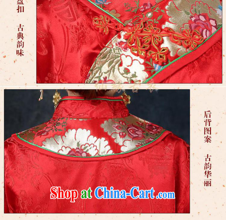 Kidman, summer bridal wedding dresses red toast serving Chinese style wedding dresses long-sleeved Sau Wo service use phoenix retro married Yi red XXL pictures, price, brand platters! Elections are good character, the national distribution, so why buy now enjoy more preferential! Health
