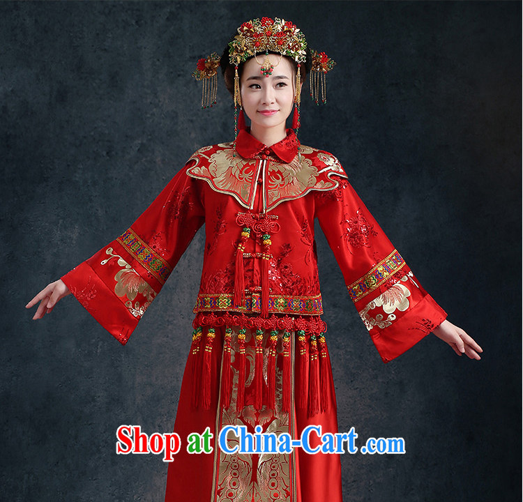 Kidman, Su-wo clothing Chinese wedding dress Phoenix bride and married Yi long-sleeved robes bows serving the code summer beauty, female Red XXL (3 - 5 day shipping) pictures, price, brand platters! Elections are good character, the national distribution, so why buy now enjoy more preferential! Health
